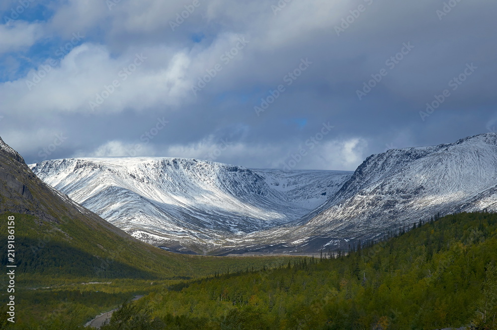 First snow in Khibiny mountains