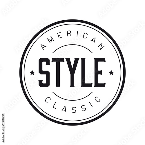 American CLassic Style vintage stamp