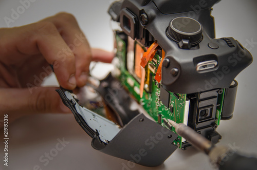  Repair of a broken digital SLR camera

 photo