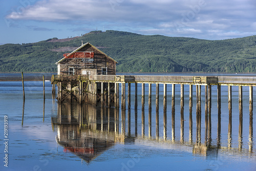 Old pier in Garibaldi, Oregon.