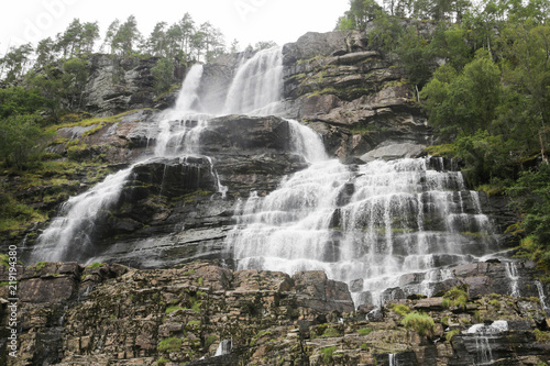 The Tvindefossen waterfall