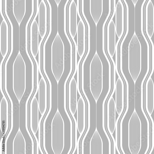 Abstract vector seamless pattern with lines. Background in high tech style.