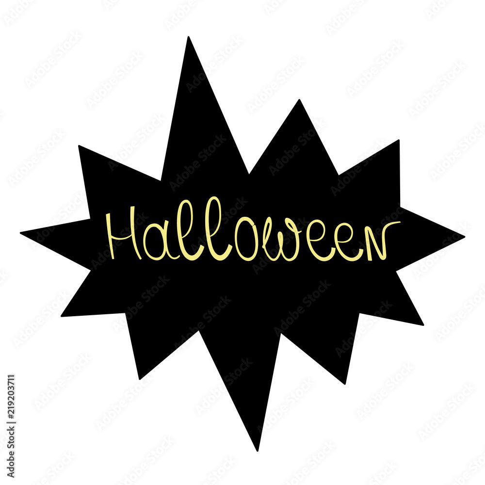 Halloween inscription. Vector illustration. Vector illustration Halloween inscription. Vector illustration. Vector illustration