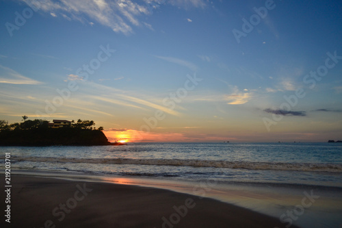 calm sunset on the beach