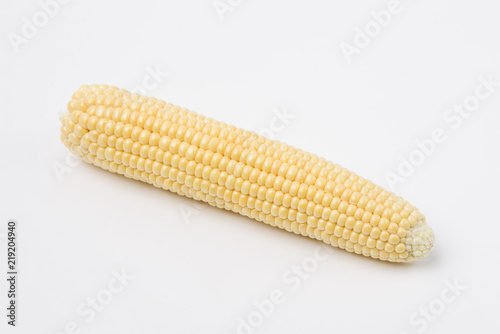 Corn on white isolated background.
