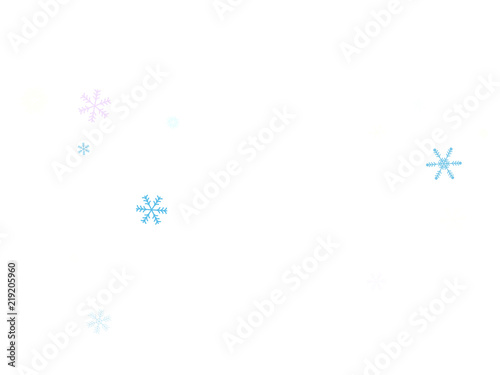 Falling down snow confetti, snowflake vector border. Festive winter, Christmas, New Year sale background. Cold weather, winter storm, scatter texture. Hipster snowfall falling snowflakes cool confetti