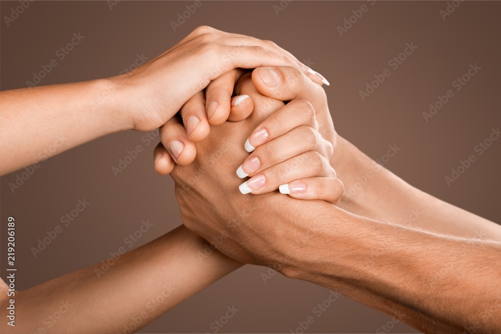 custom made wallpaper toronto digitalPeople with their hands together. team work concept