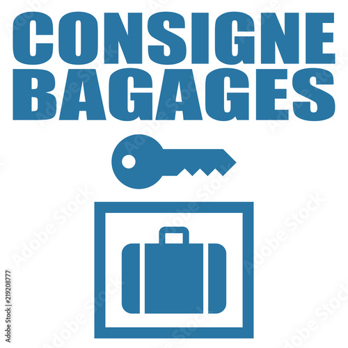Logo consigne bagages.