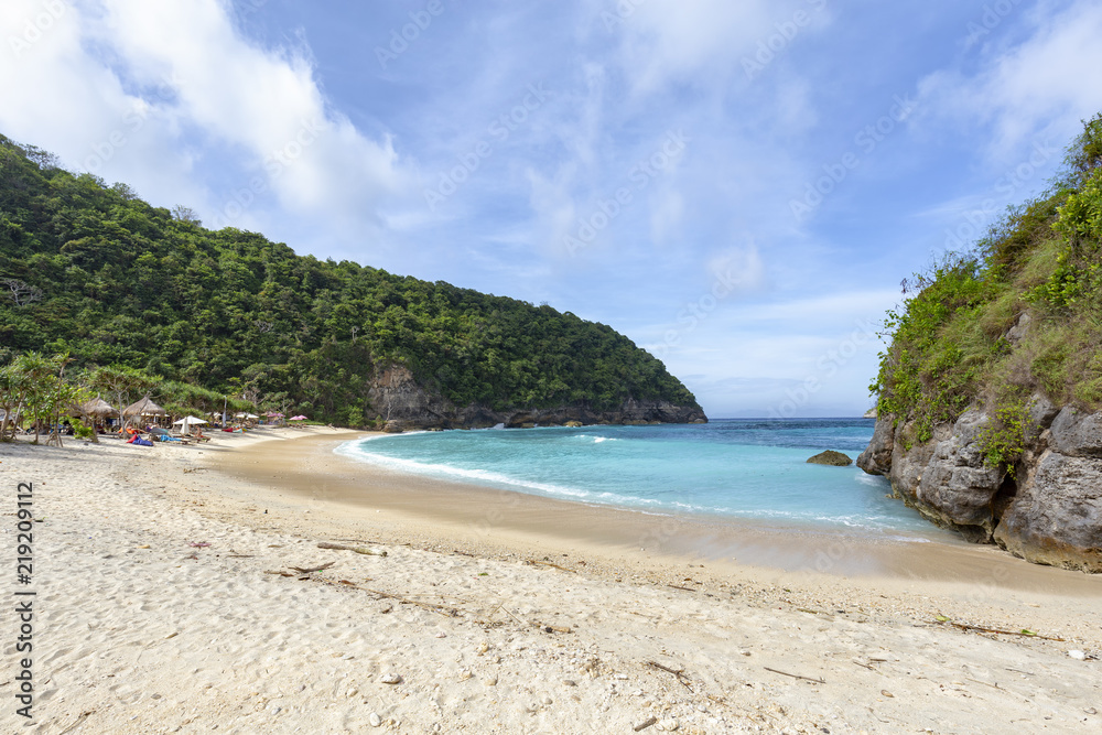 Walking down Atuh beach in Nusa Penida near Bali. Walking down Atuh beach in Nusa Penida near Bali.
