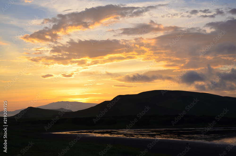Dyrholaey, Islande, coucher de soleil (5)