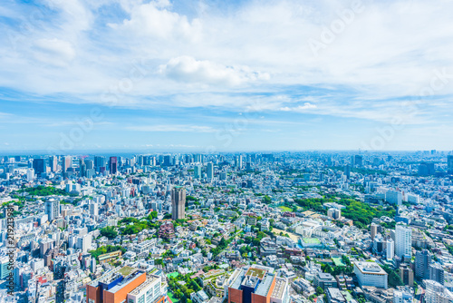 夏の東京風景 Tokyo city skyline , Japan
