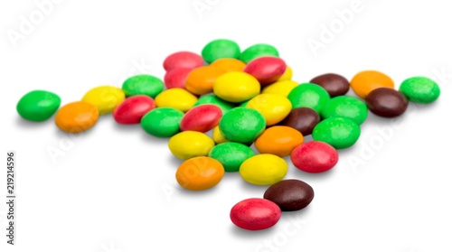 Colorful Chocolate Coated Candies