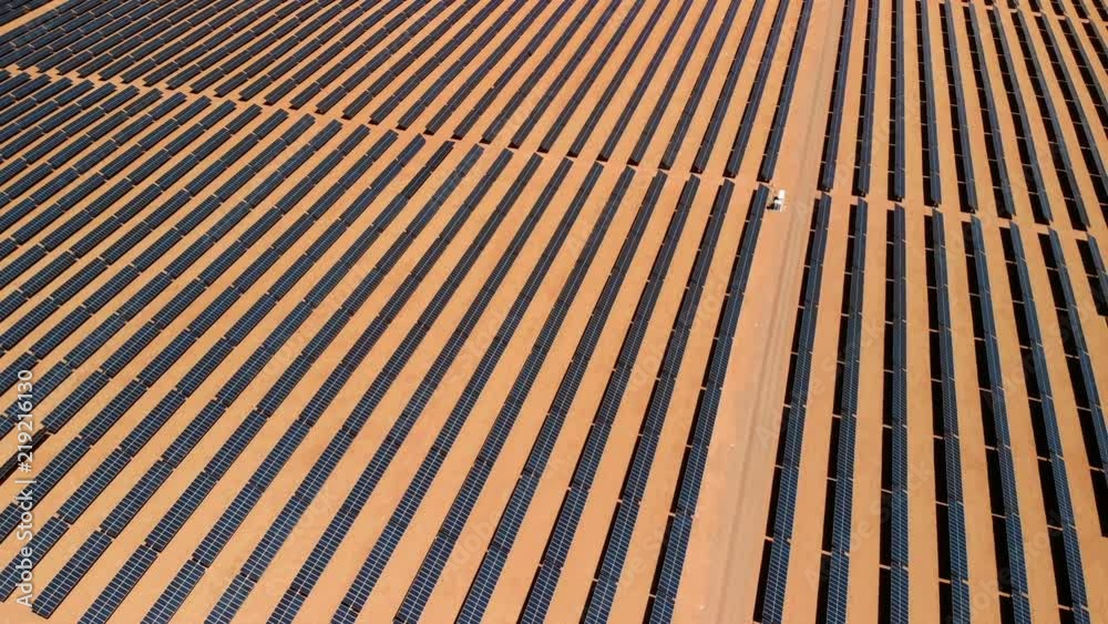 Aerial view of solar power plant located in Arizona, United States. Solar panels field (solar cell) from above. Alternative energy, ecology power conservation concept. Drone Shot, Solar station
Aerial view of solar power plant located in Arizona, United States. Solar panels field (solar cell) from above. Alternative energy, ecology power conservation concept. Drone Shot, Solar station