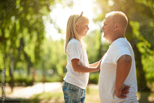 the father instructs his daughter, agrees