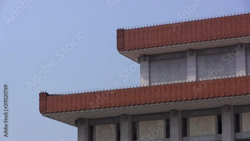 Mausoleum of Mao Zedong on Tiananmen square in Beijing, China photo