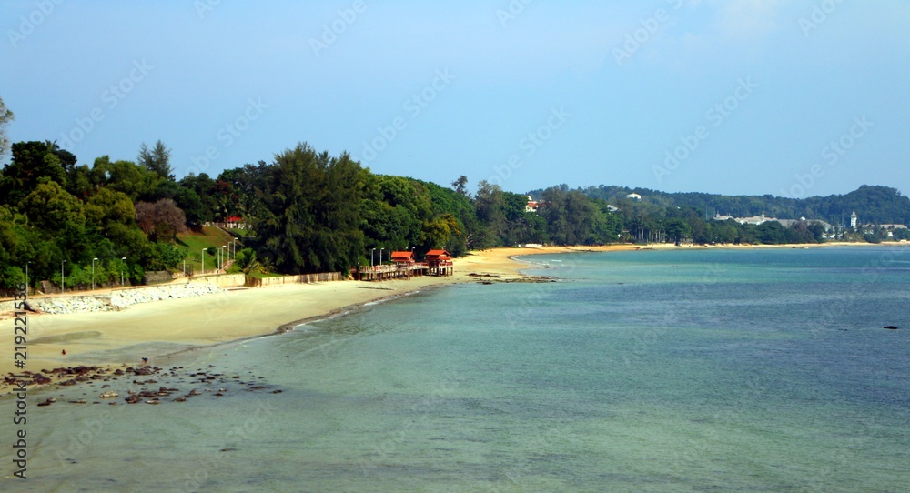 Seaside view at Port Dickson beach