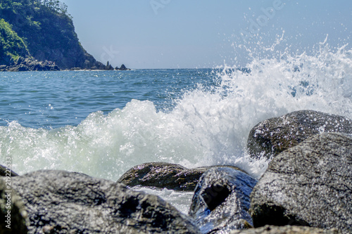 Fototapeta Naklejka Na Ścianę i Meble -  sea and stones, sea waves, sea, wave