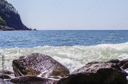 Fototapeta Naklejka Na Ścianę i Meble -  sea and stones, sea waves, sea, wave