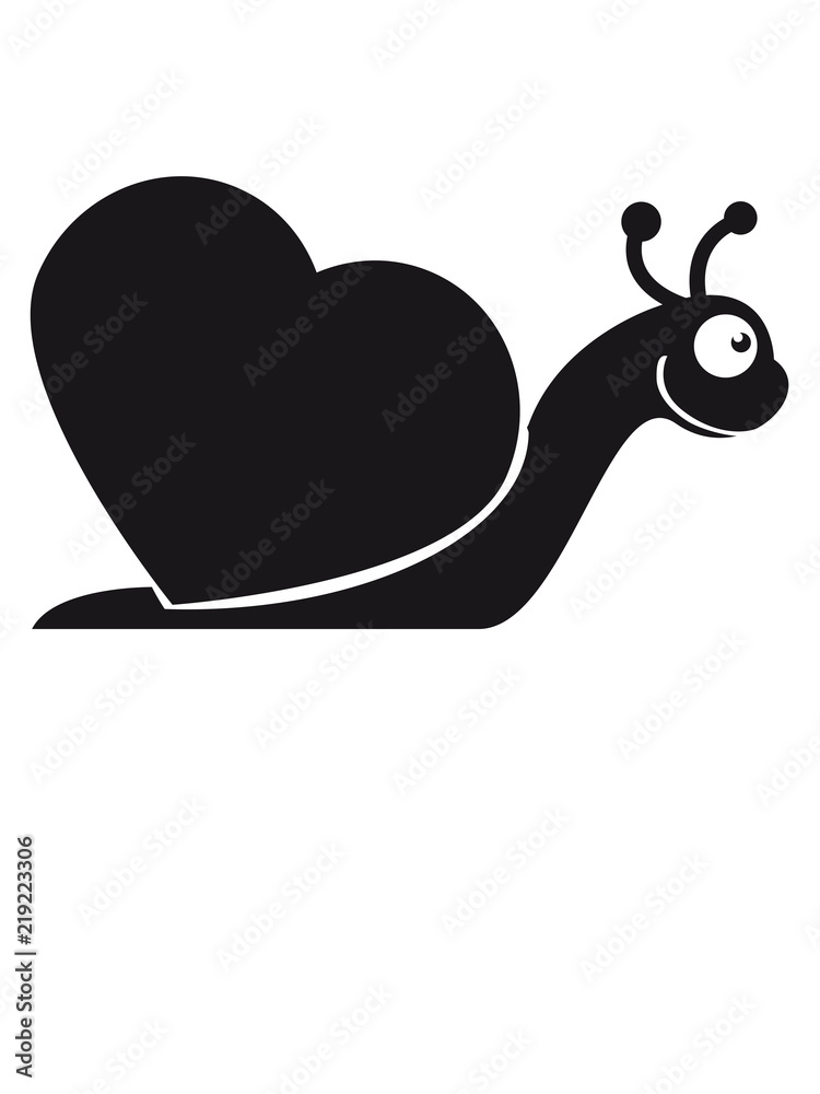 herz liebe verliebt süß niedlich schnecke schleimig klein schneckenhaus
