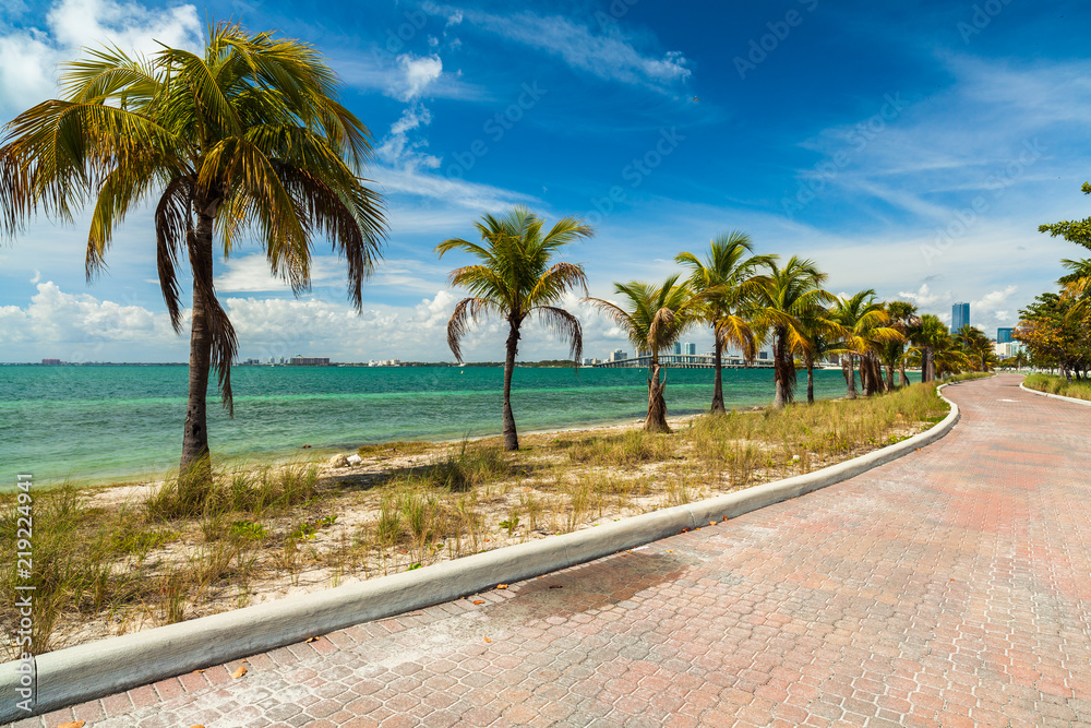 Key Biscayne Beach in Miami