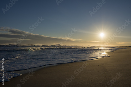 Amagansett Hamptons, ny summer beach at the end of a day