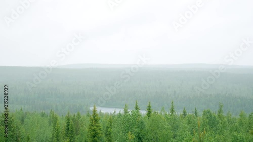 Spring rain over Tornedalen, near Kalix älv. photo