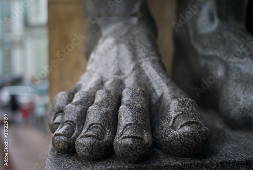 Foot of an Atlant at the Eremitage, Saint Petersburg, Russia