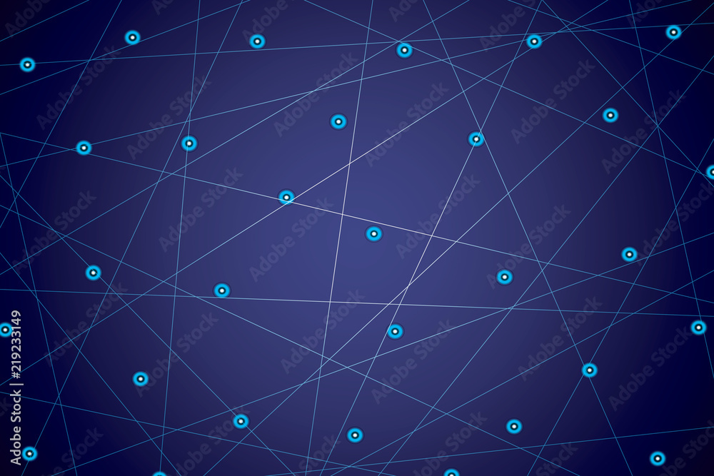 Starry sky map, random schematic bright stars Starry sky map, random schematic bright stars