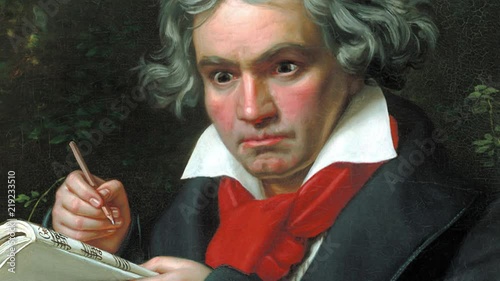 Ludvig Van Beethoven Animated Painting photo