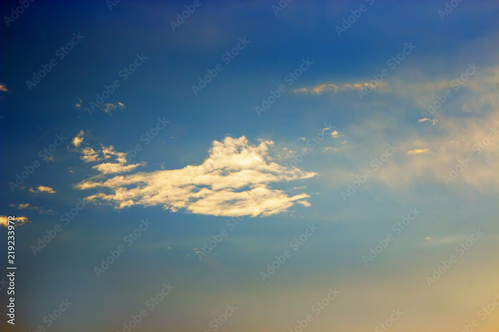 Fototapeta premium Dramatic sunset and sunrise sky