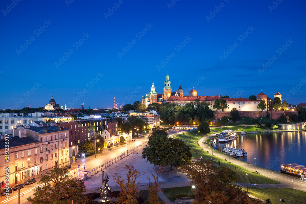 Krakow aerial castle