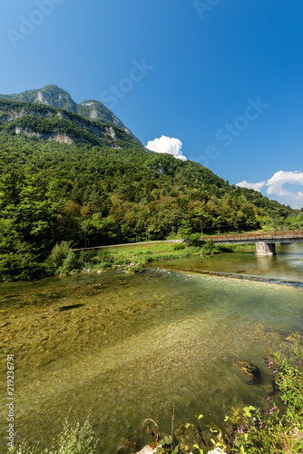 River Brenta in Valsugana - Sugana Valley Italy