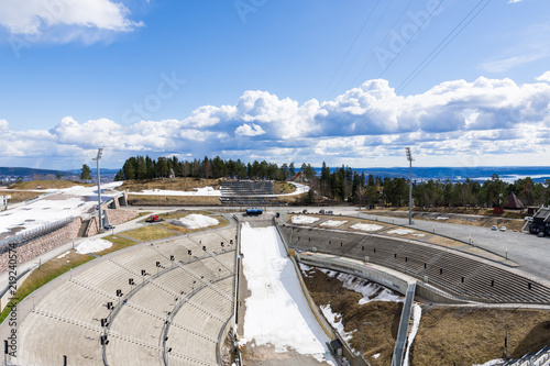 Holmenkollbakken is a large ski jumping hill located at Holmenkollen in Oslo photo