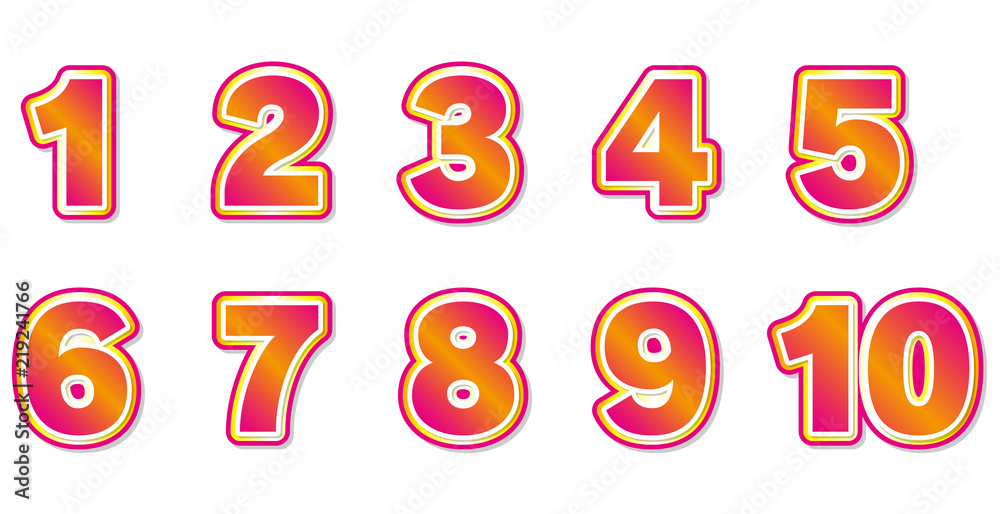 数字 ゴールド