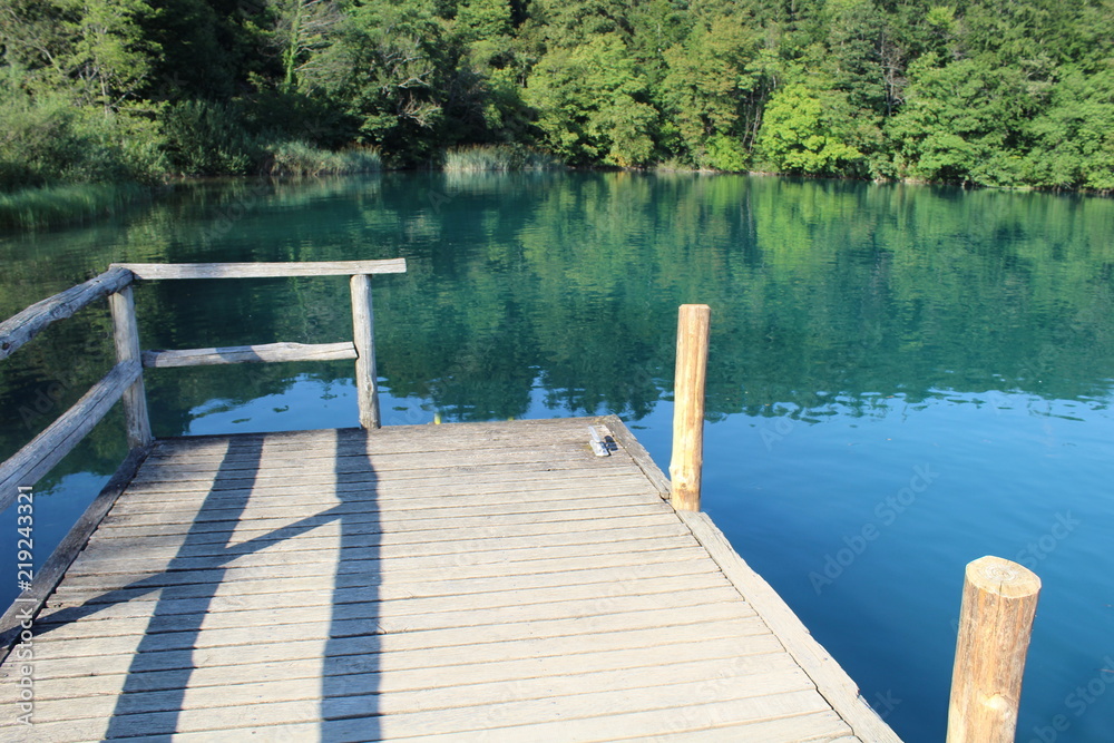 Molo sul Lago nel Parco Nazionale di Plitvice - Croazia