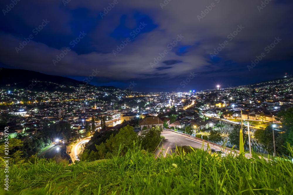 Fototapeta premium sarajevo city, night