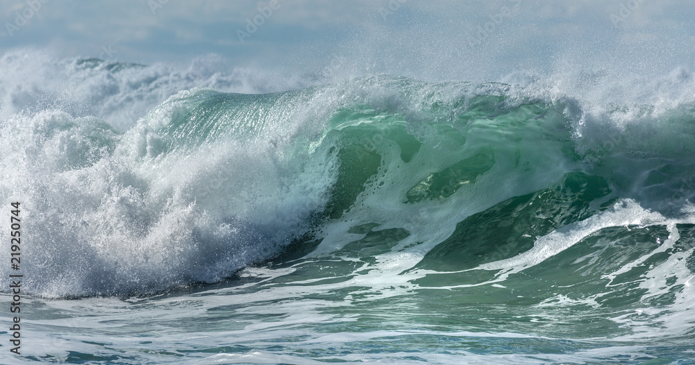 Breaking Surf, Fistral Beach, Cornwall