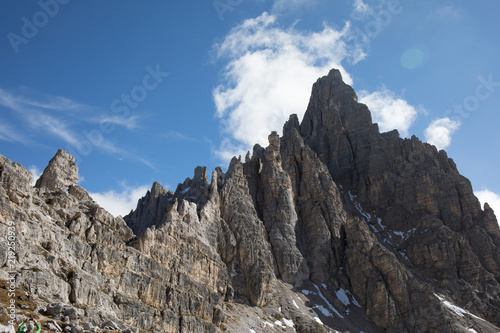 Felswand in den Dolomiten