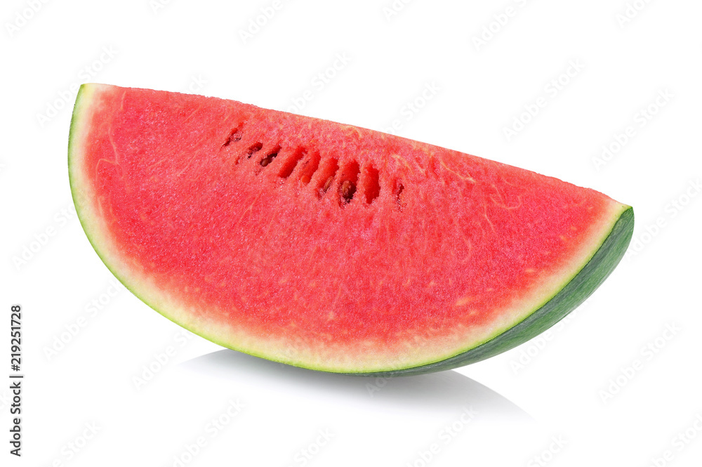 Slice of watermelon on white background Slice of watermelon on white background