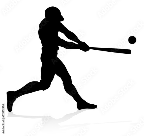 Baseball Player Silhouette 