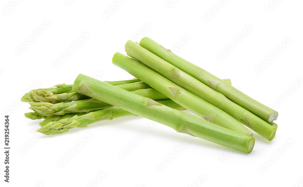Asparagus isolated on the white background Asparagus isolated on the white background