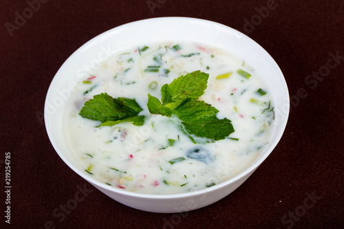 Okroshka cold soup