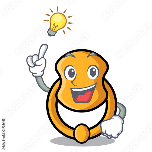 Have an idea vintage door knocker on mascot cartoon