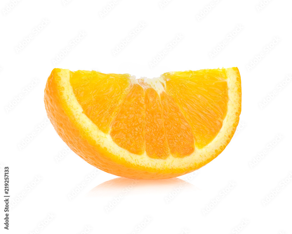 orange slice isolated on white background orange slice isolated on white background