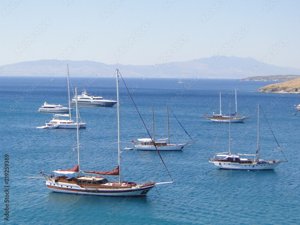 View of the Turkish coast.