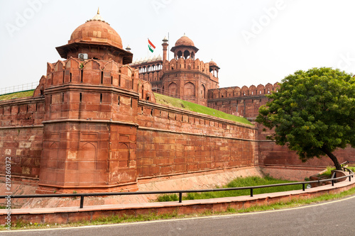 The Red Fort is a historic fort in the city of Delhi in India photo