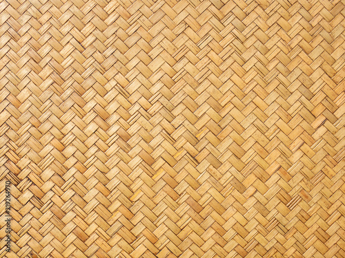 Wallpaper Mural Close up image of traditional wicker surface texture pattern for use as background, handcraft weave for funiture material Torontodigital.ca