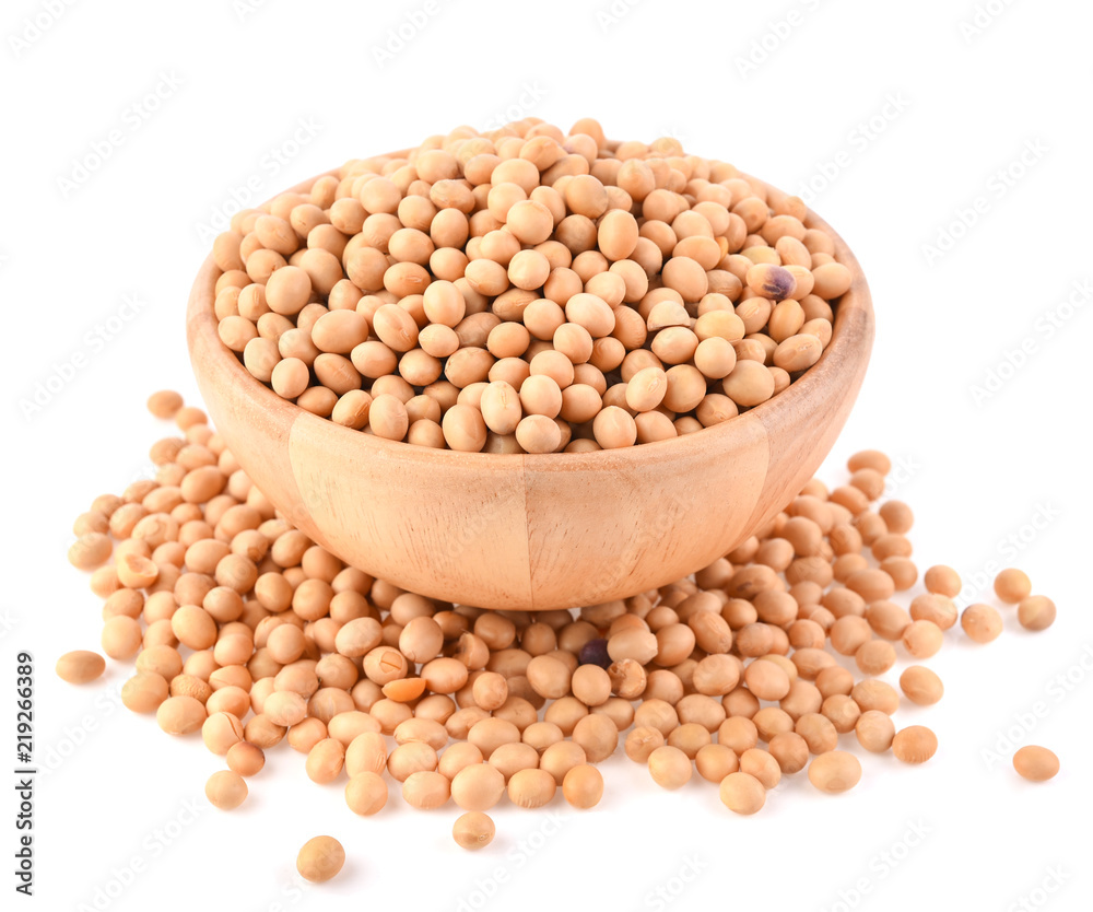 Soybeans isolate on white background. Soybeans isolate on white background.