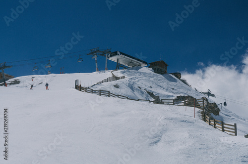 Skiing in Tignes, France