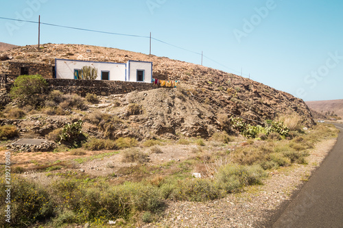 Rural house on hill in Fuerteventura. © paul prescott